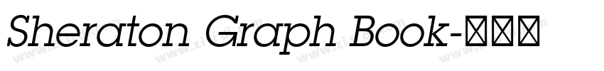 Sheraton Graph Book字体转换 Sheraton Graph Book字体转换